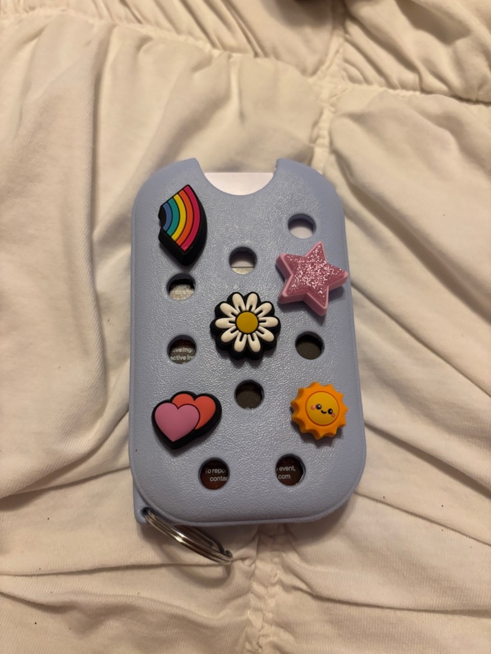 Crocs x Touchland Collaboration hand sanitizer keychain